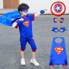 Captain America Cartoon Dance Outfit for Boys