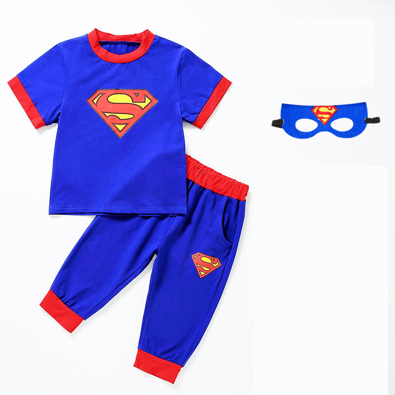 Captain America Cartoon Dance Outfit for Boys