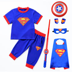 Captain America Cartoon Dance Outfit for Boys