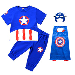 Captain America Cartoon Costume for Kids' Performances